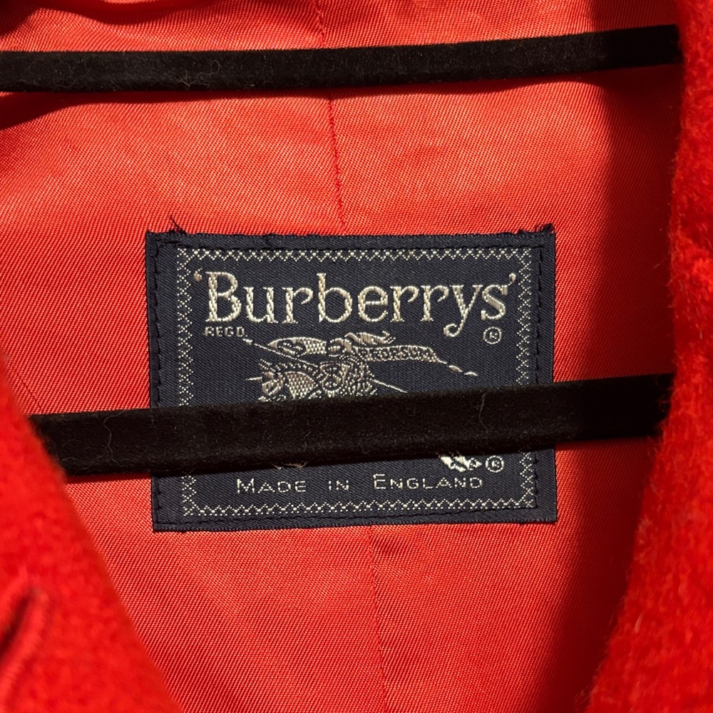 Burberry Vibrant Red Wool Coat